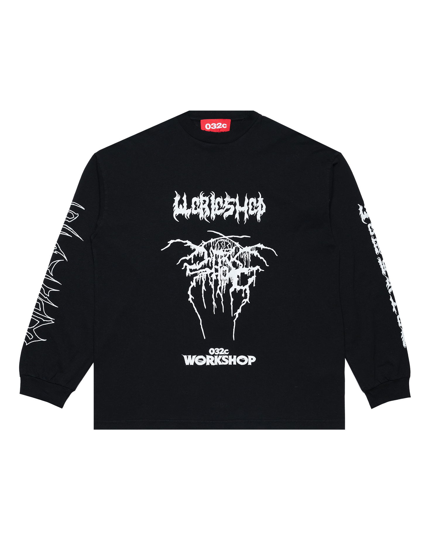 Тениска 032C Workshop Longsleeve T-Shirt Черно | S25-URC-0251-050, 0