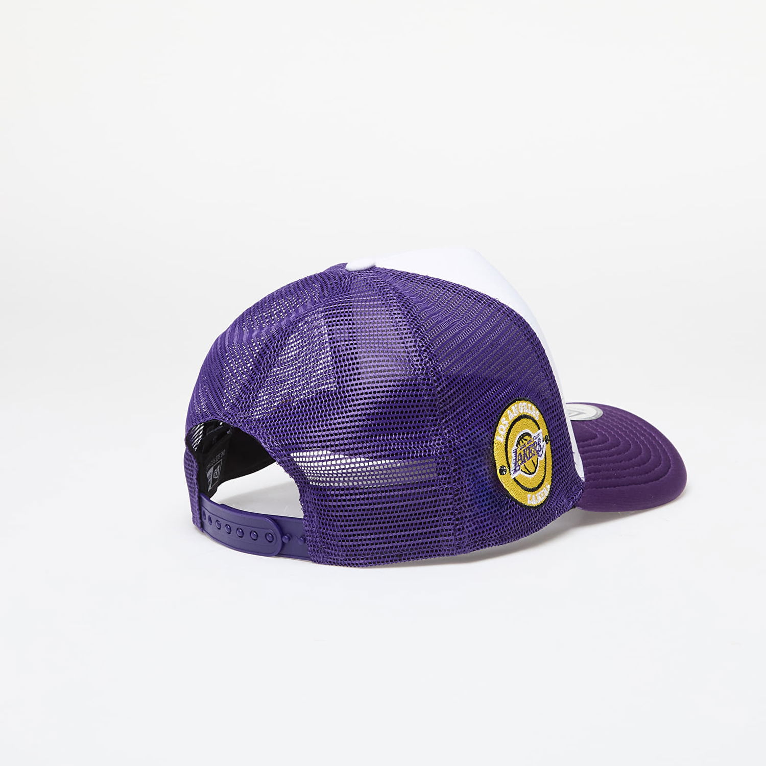 Шапка с козирка New Era Los Angeles Lakers NBA Team Colour 9FORTY E-Frame Adjustable Trucker Cap True Purple/ Yellow Universal Лилаво | 60565422, 1