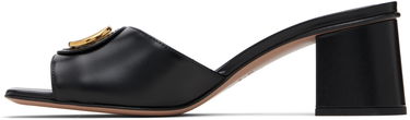 Кецове и обувки Valentino Valentino Garavani VLogo Signature Heeled Slide Sandals Черно | 7W2S0MH7DSH, 2