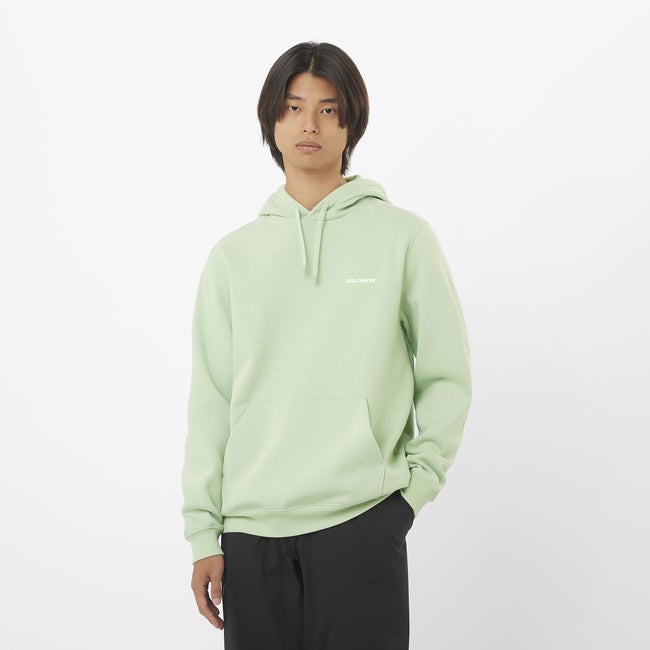 Суитчър Salomon Hoodie with Chest Logo Зелено | LC2524100, 0