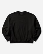 Solid Loose Crewneck Sweatshirt