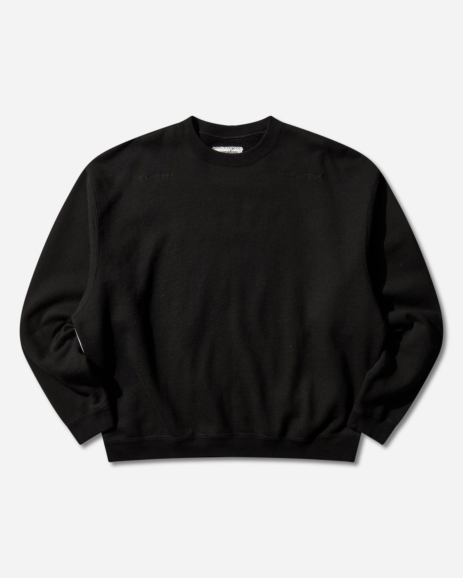 Суитчър Cav Empt Solid Loose Crewneck Sweatshirt Черно | CES28CS12 BLACK, 0