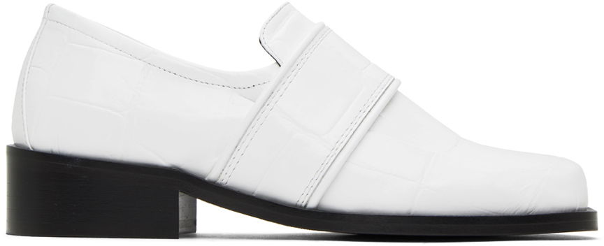 Кецове и обувки BY FAR BY FAR Cyril Loafers Бяло | 23PFCYRLWHMCEL, 0