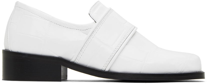 Кецове и обувки BY FAR BY FAR Cyril Loafers Бяло | 23PFCYRLWHMCEL