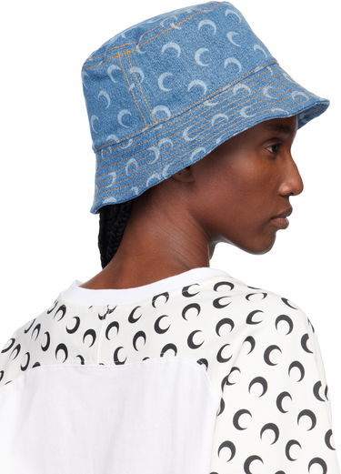 Шапка Marine Serre Marine Serre Moon Laser Denim Bucket Hat Синьо | UHG030ACDEN0002, 2