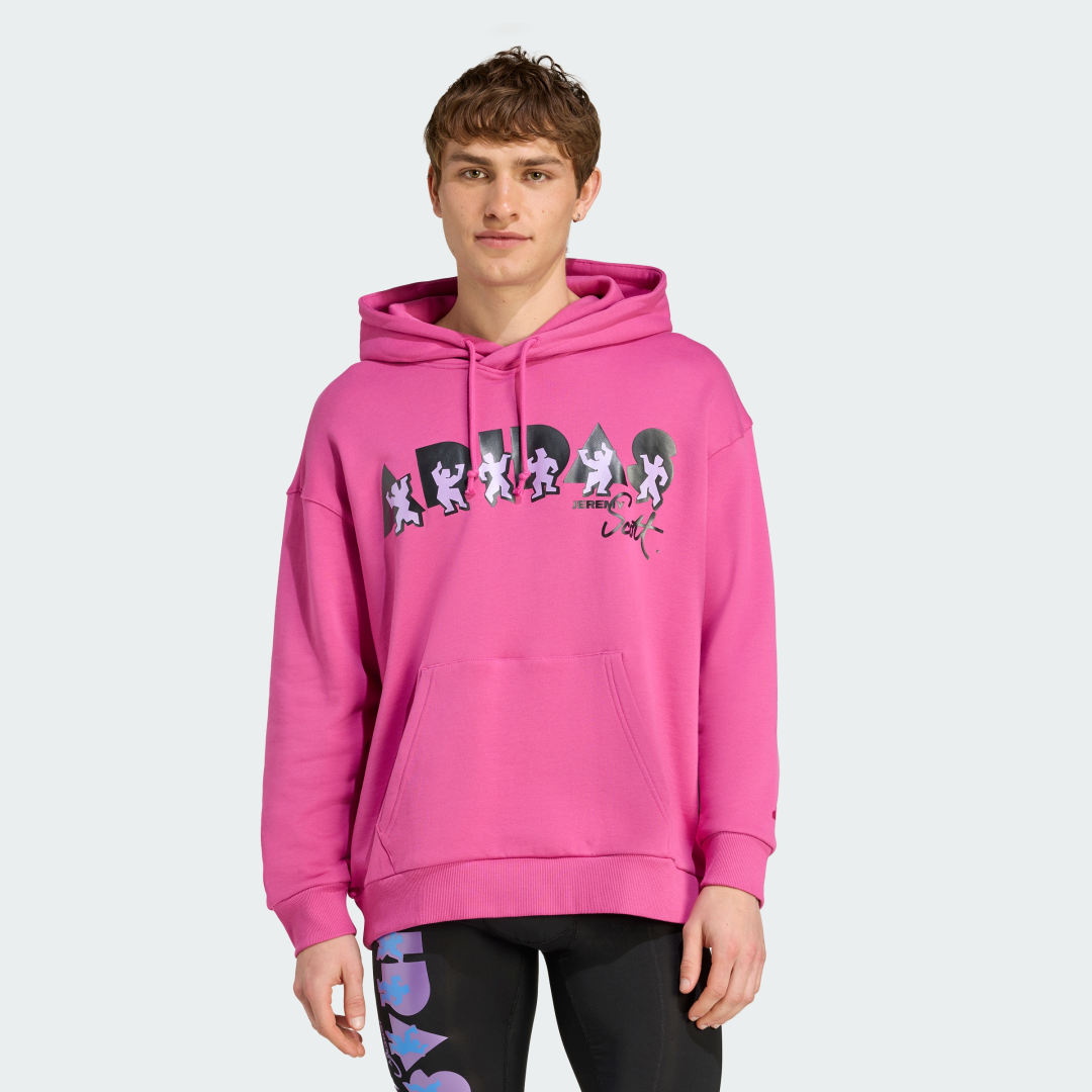 Суитчър adidas Performance adidas x Jeremy Scott Hoodie Розово | JL7625, 0