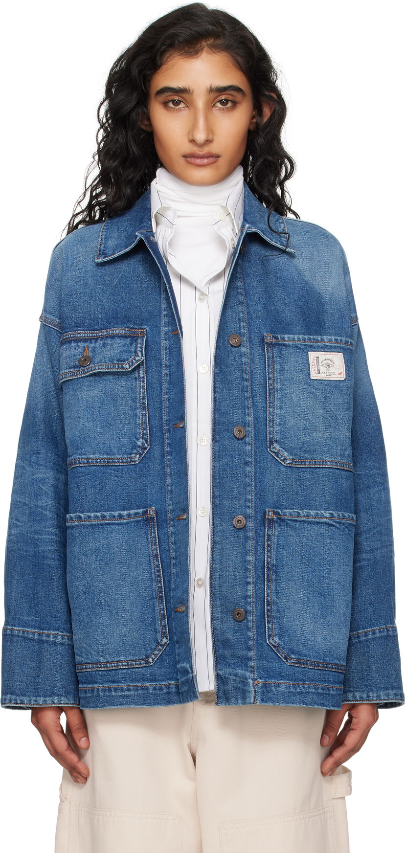 Яке Max Mara Weekend Max Mara Aligi Denim Jacket Синьо | 2525046051600
