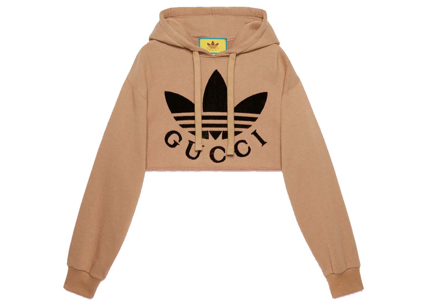 Суитчър Gucci x adidas Cropped Sweatshirt Бежово | 688196 XJEDA 2184, 0