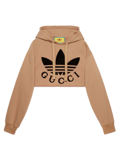 Суитчър Gucci x adidas Cropped Sweatshirt Бежово | 688196 XJEDA 2184