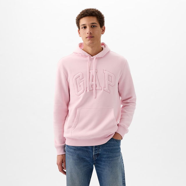 Pullover Puff Logo Hoodie Light Peony