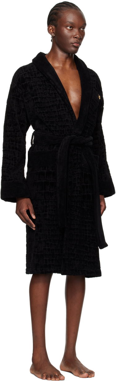Пижама Versace Icon Pattern Robe Черно | ZACJ00008_1A11960, 1