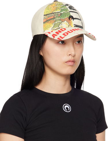 Шапка с козирка Marine Serre Marine Serre Regenerated Tote Bags Baseball Cap Бежово | UHG048A UWOV0009, 1