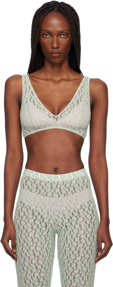Сутиен Baserange Crescent Lace Bralette Зелено | BRCR-LA-WI25, 0