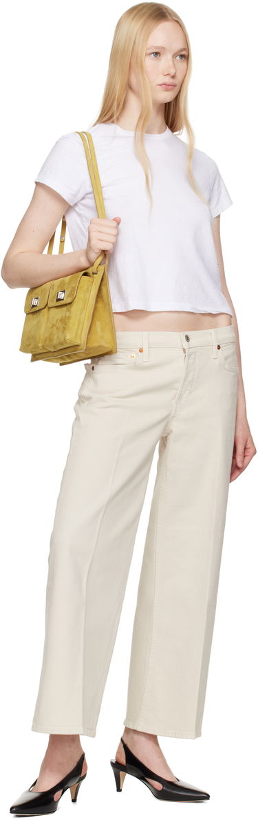 Чанта през рамо BY FAR BY FAR Billy Suede Shoulder Bag Жълто | MWBSB024KL007BR052PL, 3