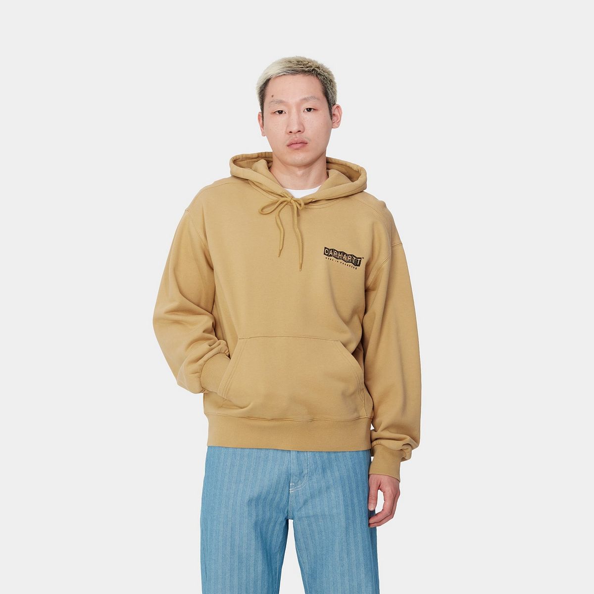 Суитчър Carhartt WIP Stone Washed Relaxed Fit Hoodie Бежово | I033621_9, 0