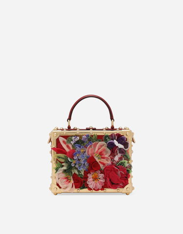 Дамска чанта Dolce & Gabbana Floral Embroidered Handbag Червено | BB5970AR1058U989, 3