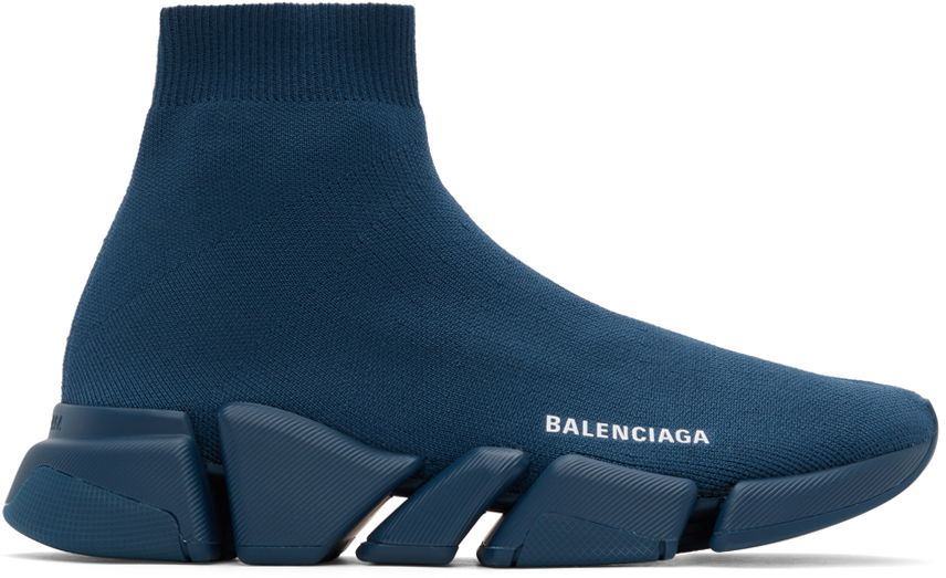 Кецове и обувки Balenciaga Speed LT 2.0 Sneakers "Navy" Тъмно синьо | 617239-W2DB1-4035, 0