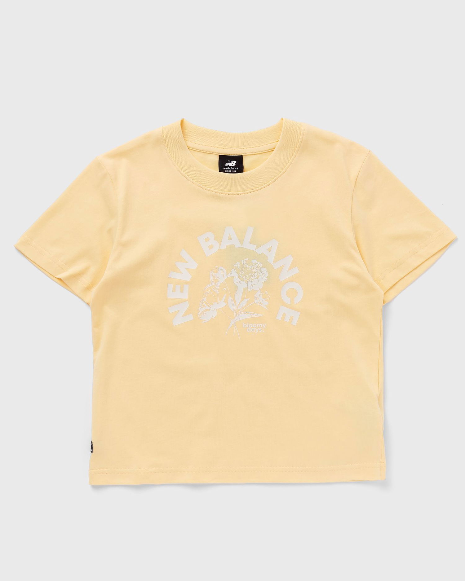 Тениска New Balance Bloomy Short Sleeve Boxy Tee Жълто | WT31554-RAW, 0