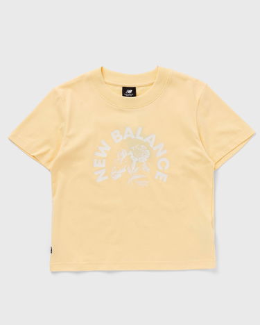 Тениска New Balance Bloomy Short Sleeve Boxy Tee Жълто | WT31554-RAW, 0