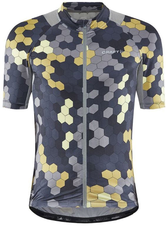 Short Sleeve Cycling Jersey ADV Endur Grap Hexagonal Pattern