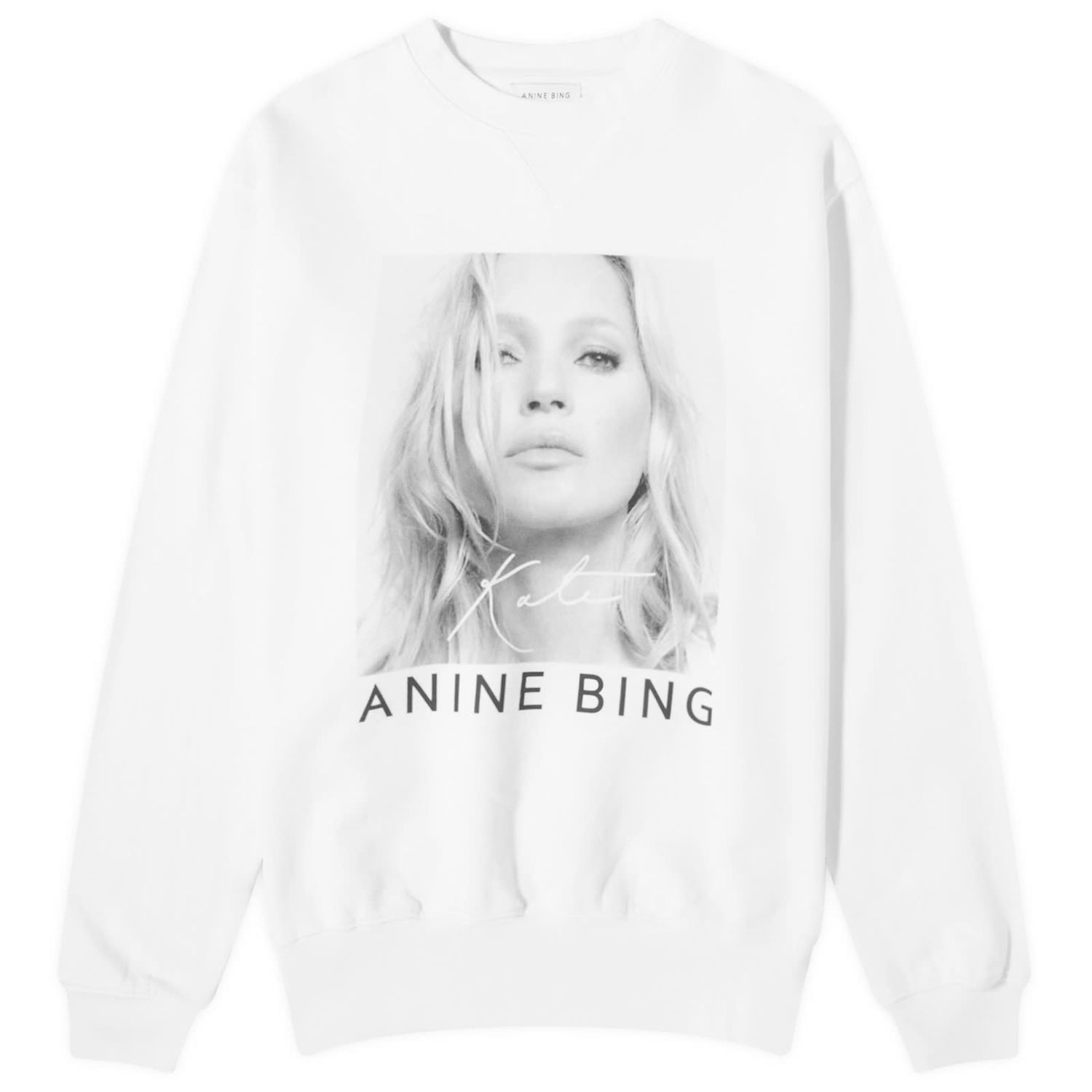 Суитчър Anine Bing Ramona Kate Moss Sweatshirt Бяло | A-08-5055-100A, 1