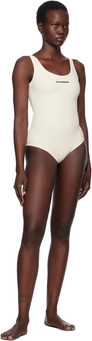 Бански Jil Sander Scoop Neck Swimsuit Бяло | J40SD0104_J20011, 3