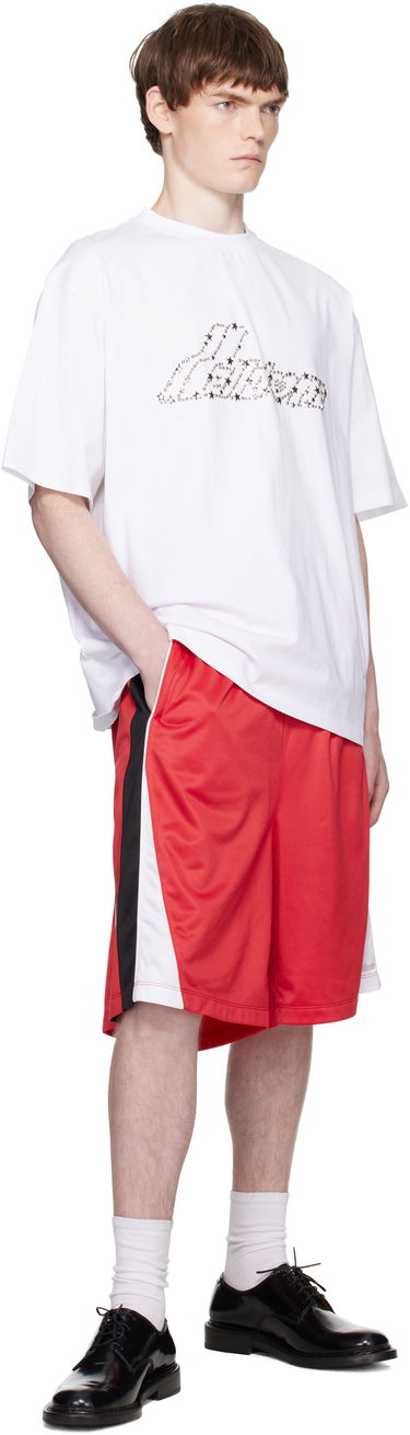 Тениска We11done We11done Pearly Logo T-Shirt Бяло | WD-TT2-25-735-U-WH, 3