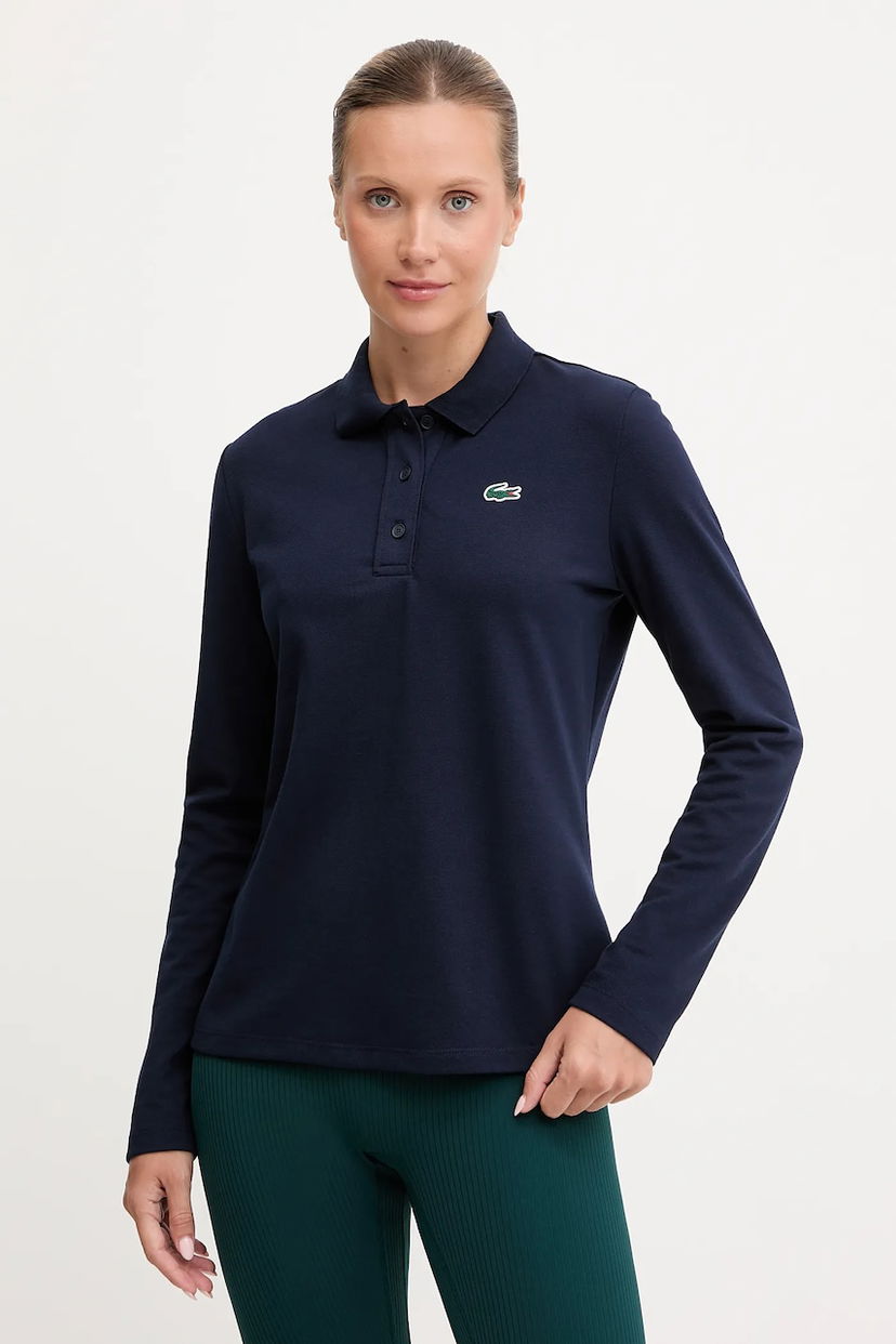 Поло тениска Lacoste Lacoste Long Sleeve Polo Shirt Тъмно синьо | PF4567