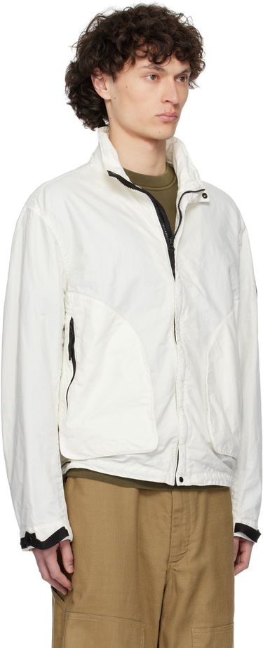 Ветровка Stone Island Stone Island Organic Look Nylon Panama-TC Jacket Бяло | K1S15 4100067 S0069, 1