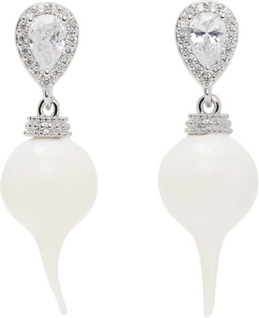 Обеци Ottolinger Ottolinger Diamond Drop Earrings Бяло | 125901425E01, 0