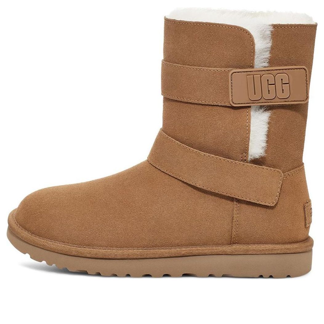 Кецове и обувки UGG Bailey Graphic Logo Strap Boots Кафяво | 1137074-CHE, 0