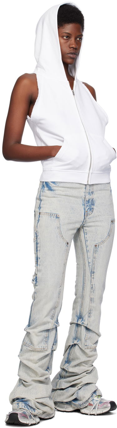 Дънки We11done We11done Wrinkled Denim Jeans Синьо | WD-DP0-24-338-W-IC, 3