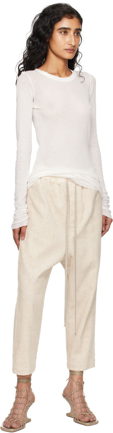 Панталони Rick Owens Rick Owens Concordians Drawstring Astaires Trousers Бежово | RP02E4303 MLC, 3
