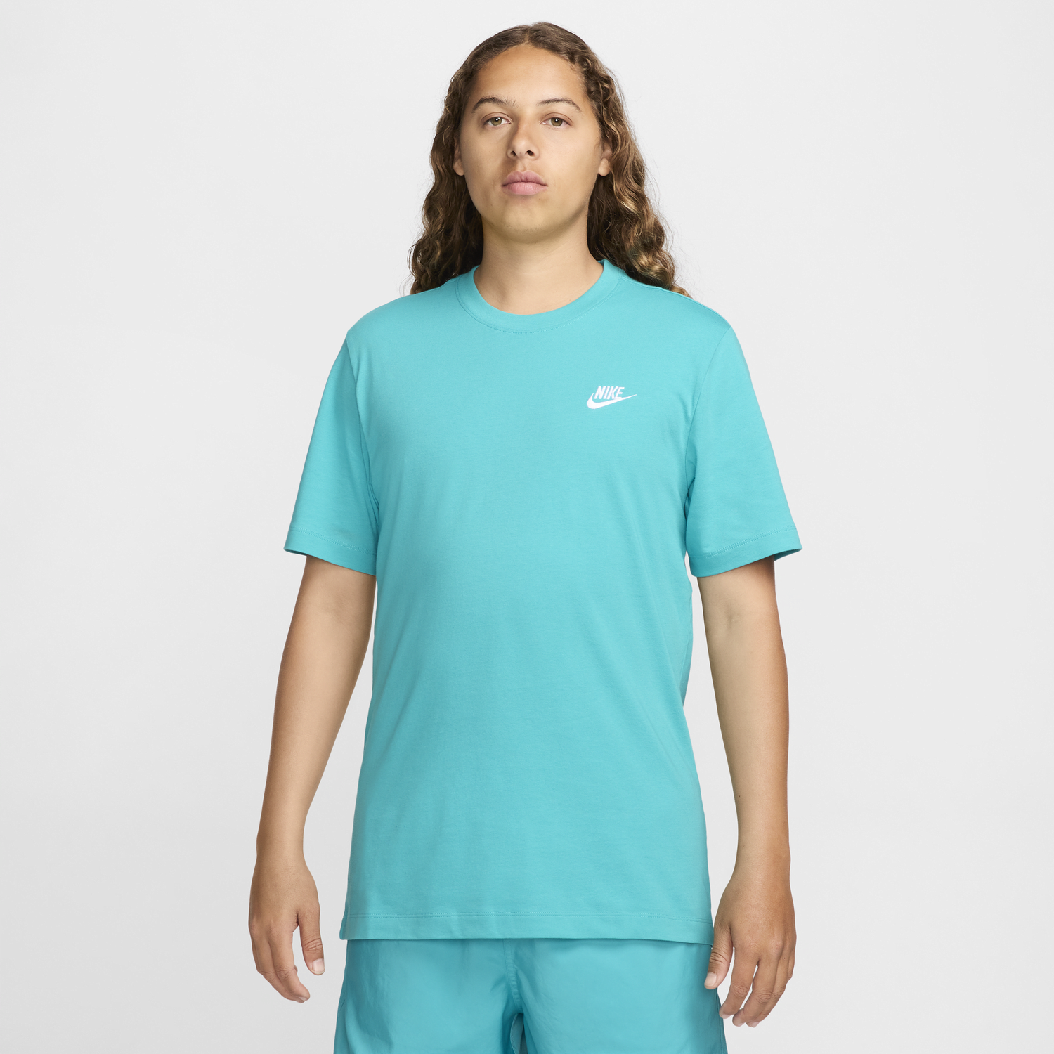 Тениска Nike Sportswear Club Тюркоазено | AR4997-345, 0