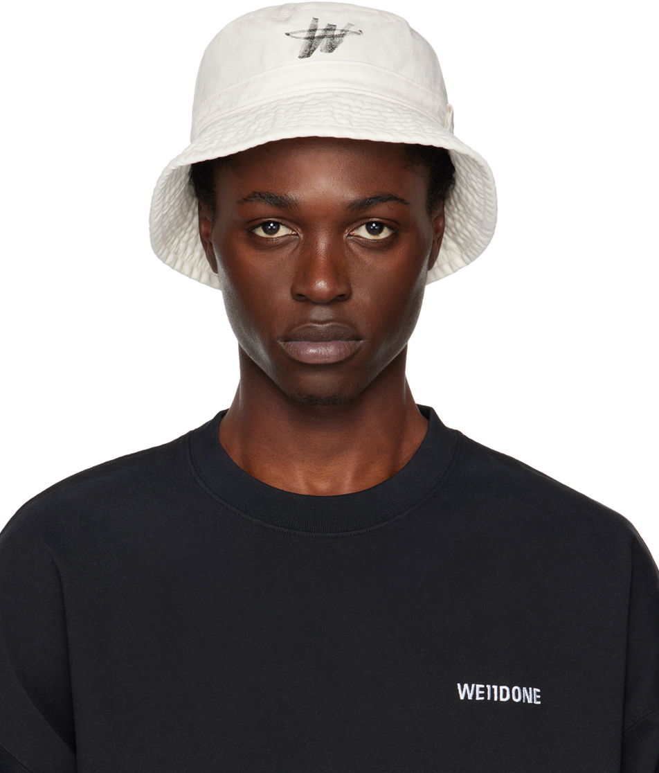 Шапка We11done Logo Bucket Hat Бяло | WD-AH3-22-404-U-WH, 0