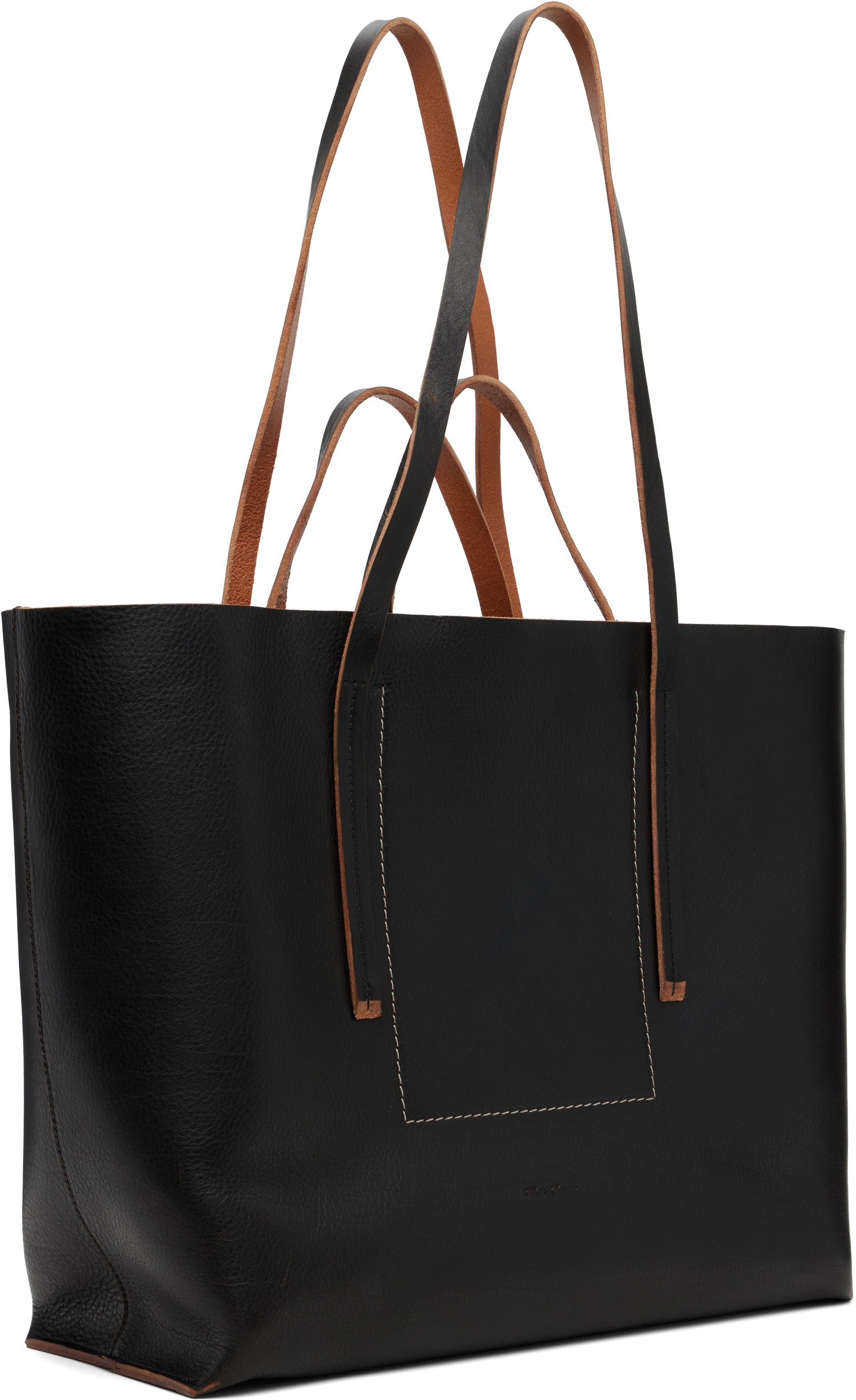 Голяма пазарска чанта Rick Owens Rick Owens Concordians Shopper Tote Черно | RA02E0762 LGET, 1
