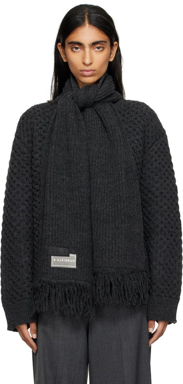 Пуловер Maison Margiela MM6 Maison Margiela Knit Sweater with Scarf Сиво | S52HL0049 M13132, 0