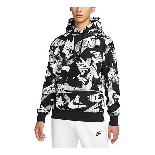 Суитчър Nike Alphabet Logo Pullover Hoodie Черно | DM6882-010