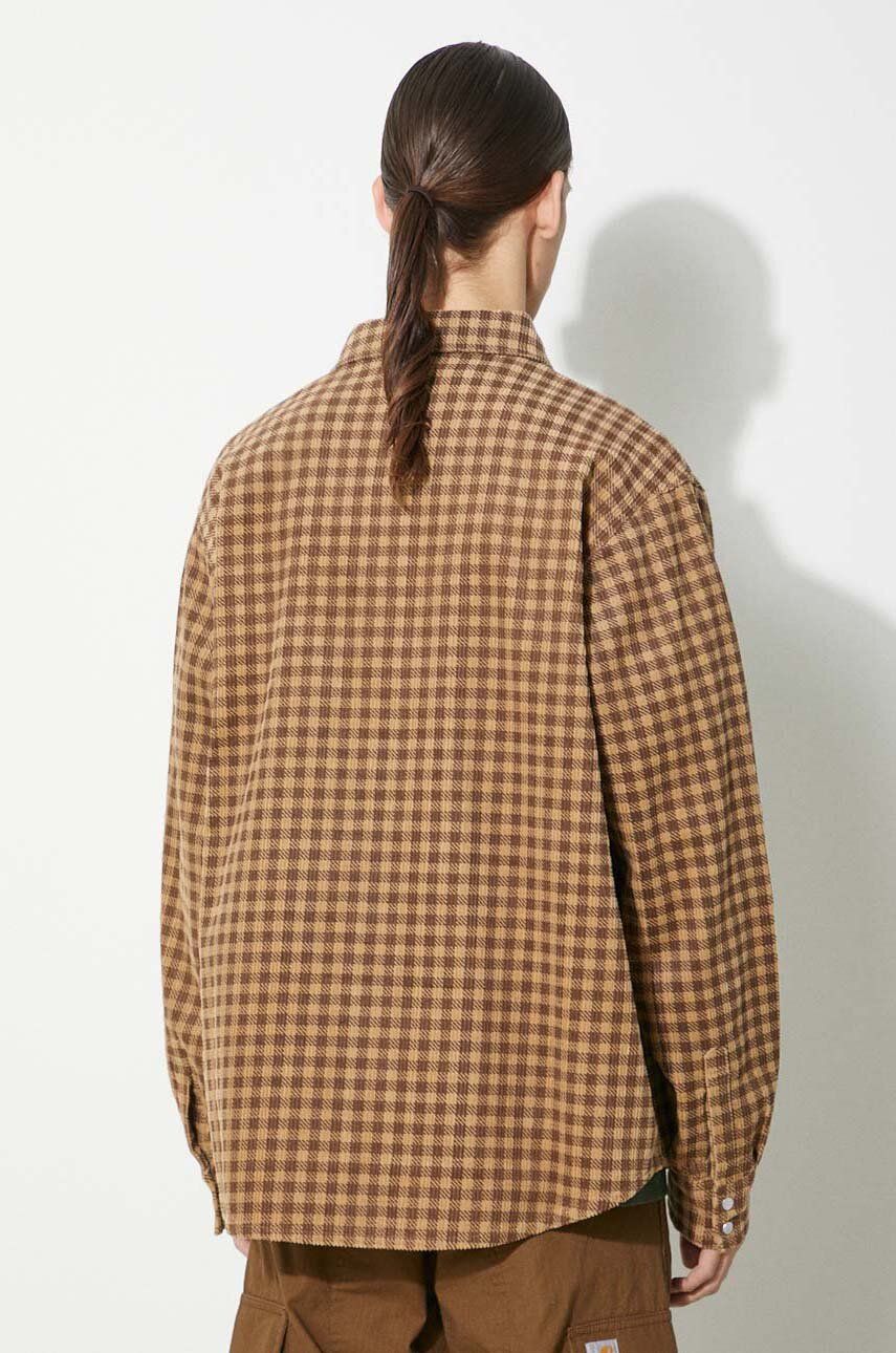 Риза BBC IceCream ICECREAM Corduroy Check Shirt Jacket Кафяво | IC24119, 1