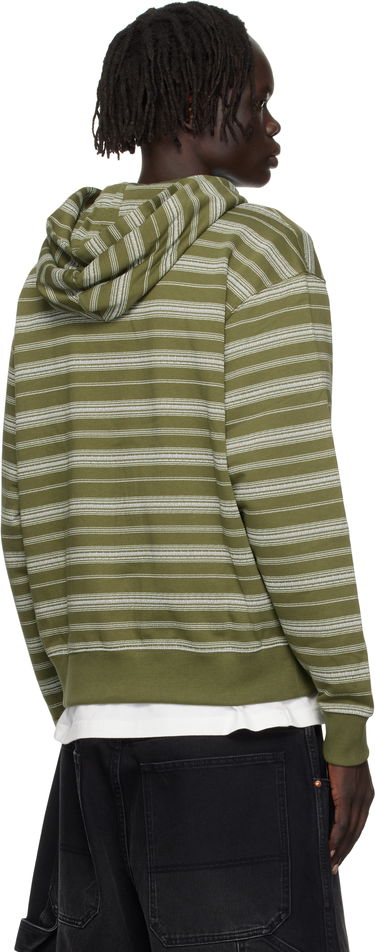 Суитчър KENZO Kenzo Paris 'Boke Flower' Striped Embroidered Zip-Up Hoodie Зелено | FF65HO2524MS, 2