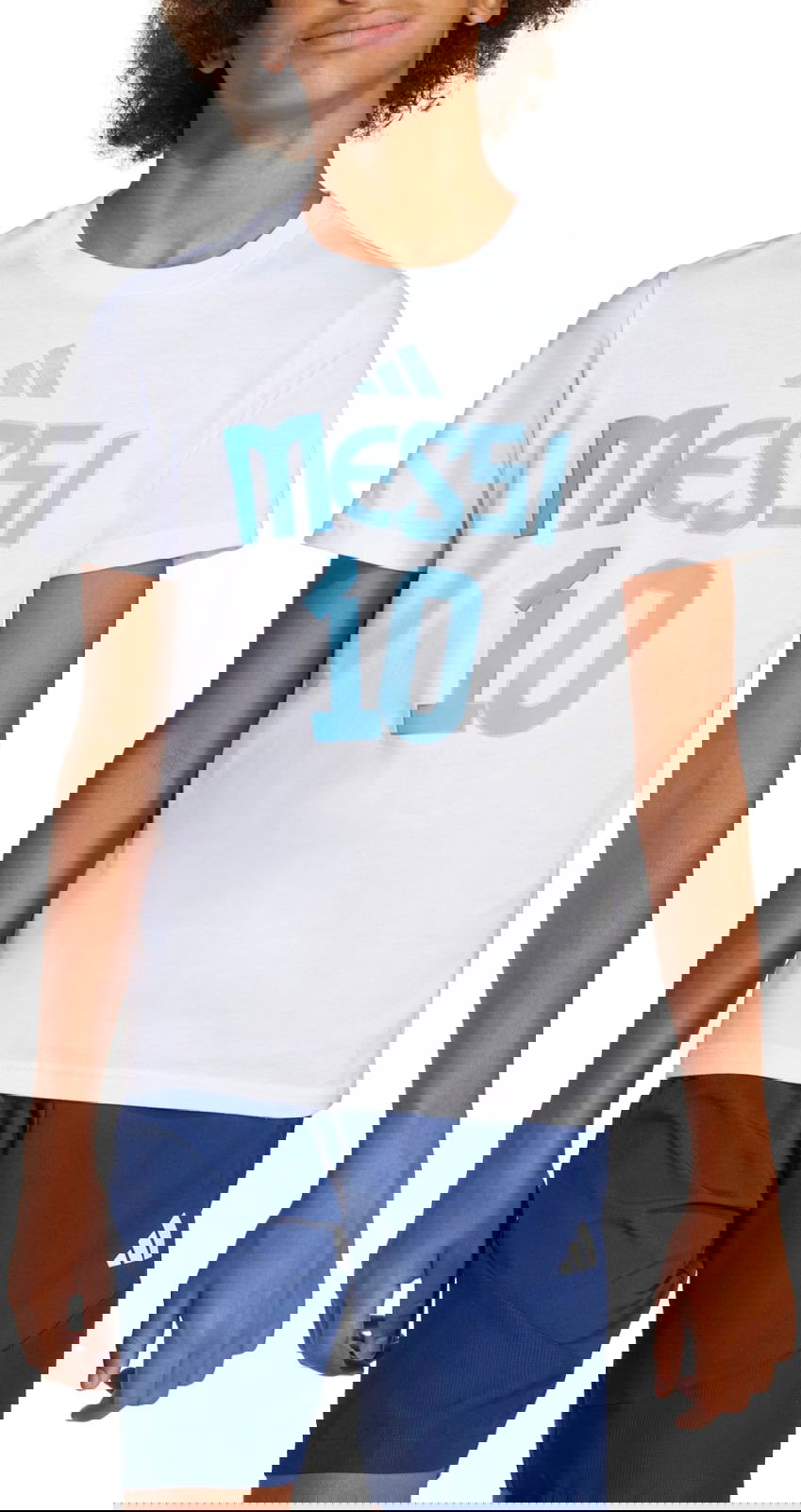 Тениска adidas Originals Messi Graphic T-Shirt Бяло | jj1416, 0