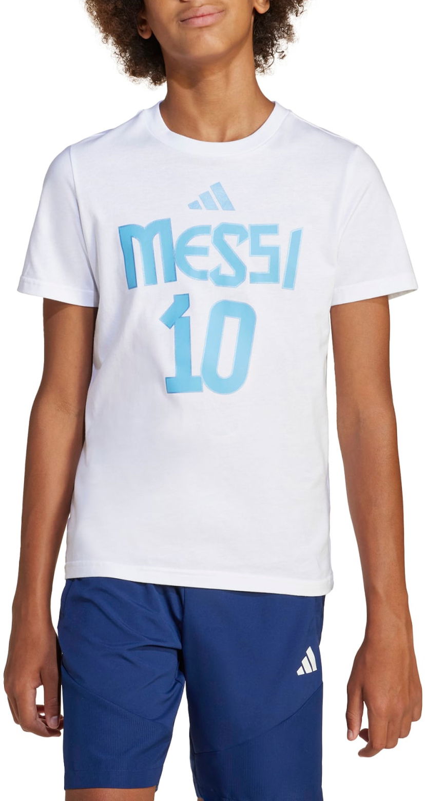 Тениска adidas Originals Messi Graphic T-Shirt Бяло | jj1416