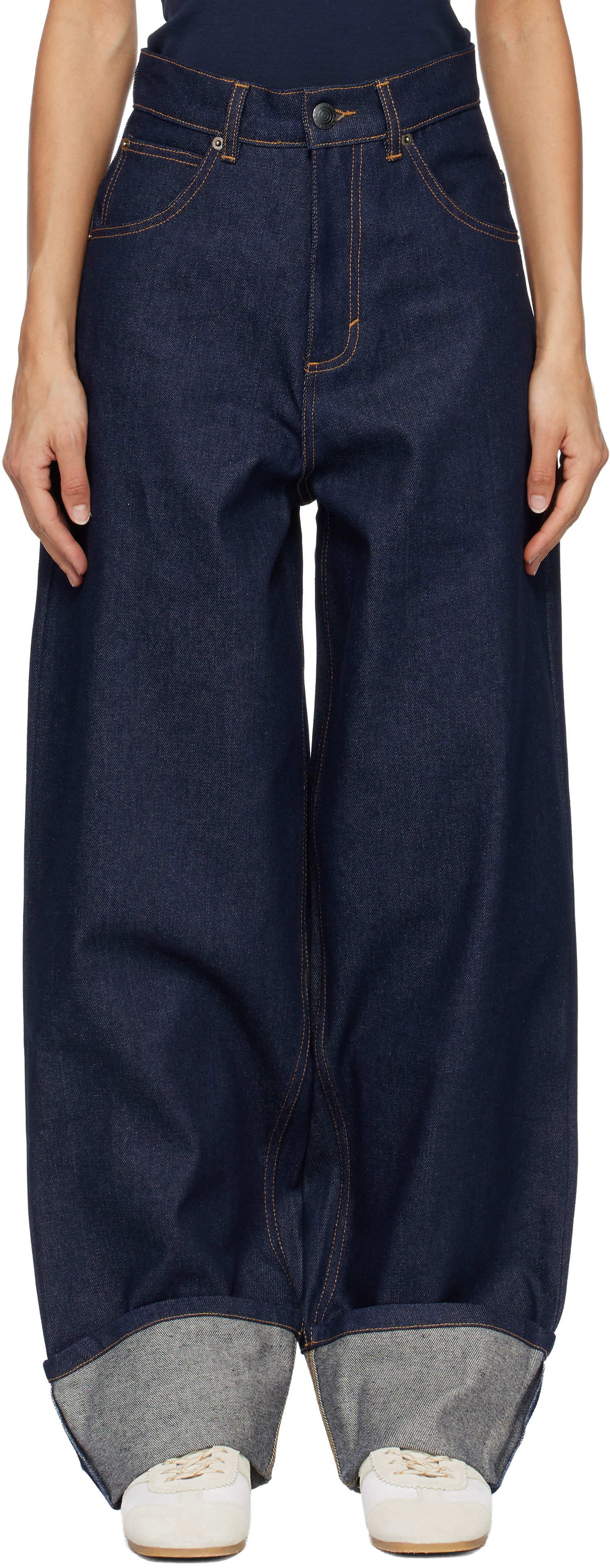 Дънки Charles Jeffrey Loverboy Loose Fit Pocket Waisted Jeans Тъмно синьо | 52040201, 0