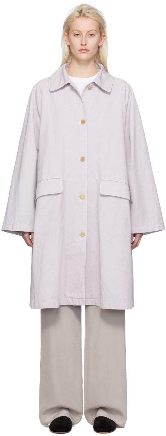 Дъждобран The Row Garth Trench Coat Сиво | 7872-W2980