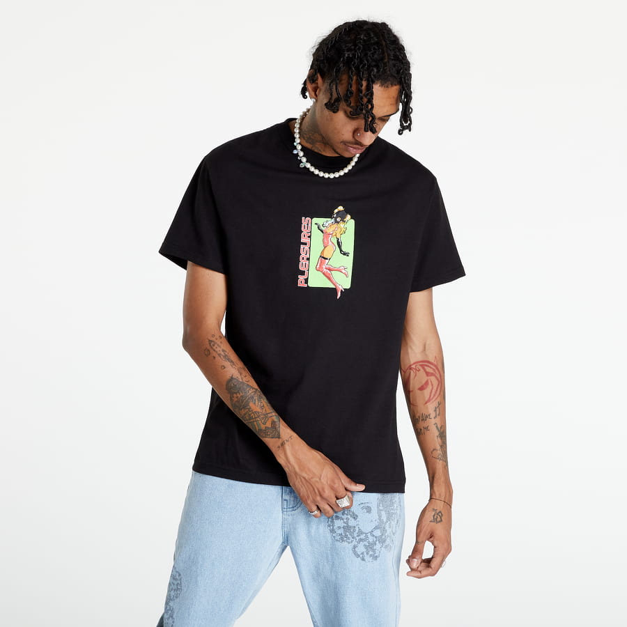 Тениска Pleasures Baked T-Shirt Черно | P22SU034 Black, 0