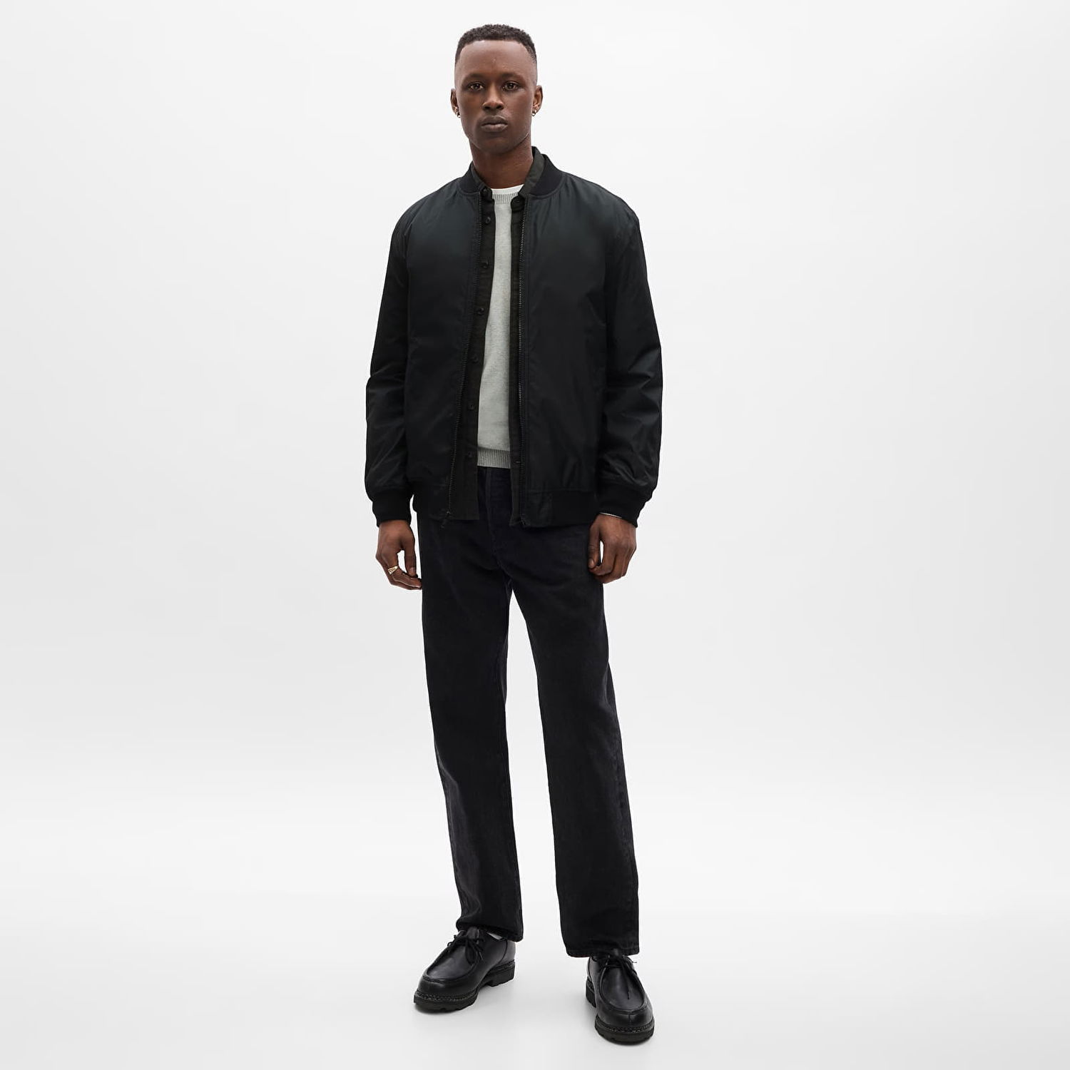 Яке бомбър GAP Bomber Jacket True Black V2 Черно | 796704-00, 0