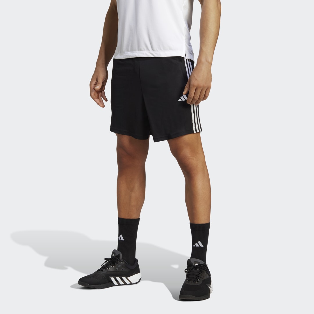 Къси панталони adidas Performance Essentials Piqué 3-Stripes Training Shorts Черно | IB8111, 0