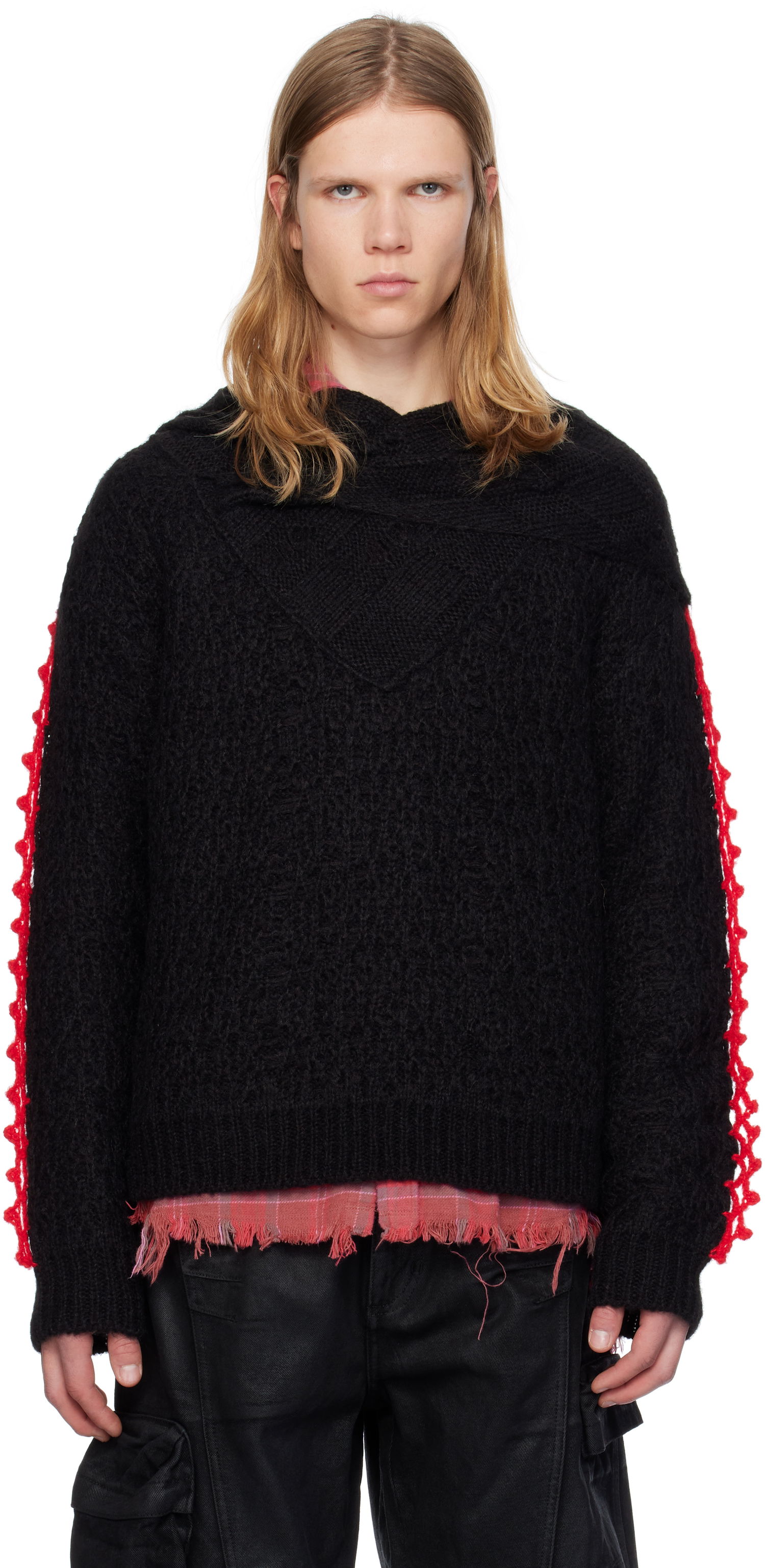 Пуловер Andersson Bell Shawl Layered Sweater Черно | atb1161m, 0