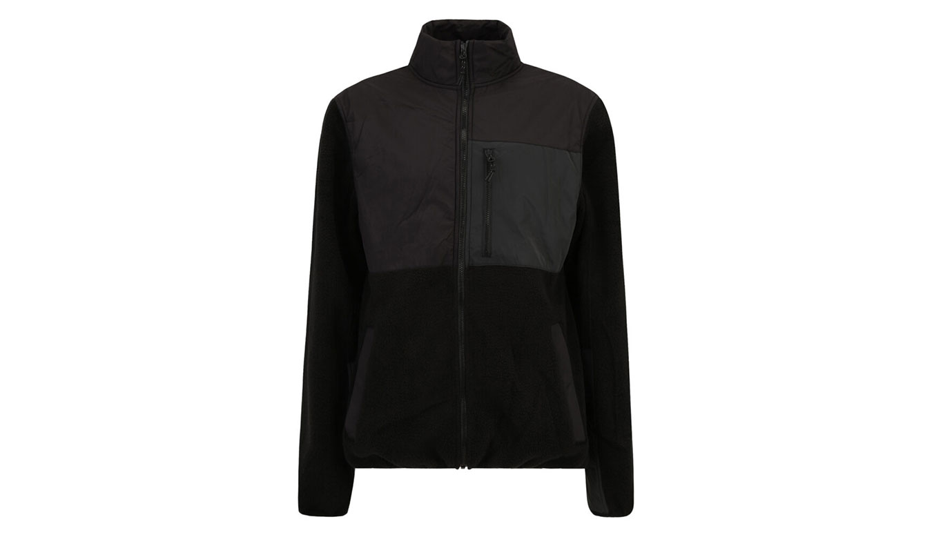 Яке Irie Daily Auf Deck High-Neck Full-Zip Fleece Jacket with Contrast Panel and Chest Pocket Черно | 912B112-721, 1