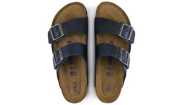 Кецове и обувки Birkenstock Arizona Soft Footbed Oiled Nubuck Leather Narrow Fit W Тъмно синьо | 1013644, 4
